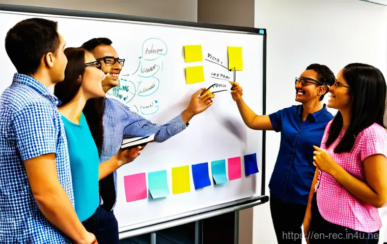 레크리에이션 지도자와 피드백 문화 - **"The Empowering Dialogue"**: A bright, welcoming community center common area is bustling with a d...