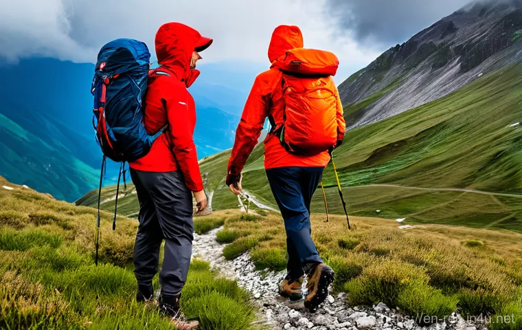 레크리에이션 활동 안전 관리 - **"Adventure Readiness: The Organized Backpacker"**
    A highly detailed, wide-angle shot of an adv...